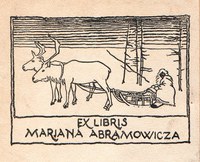 The ex libris of M. Abramowicz