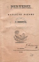 The poetic debut of the poet Petar Preradović from the collection of B. Vodnik-Drechsler